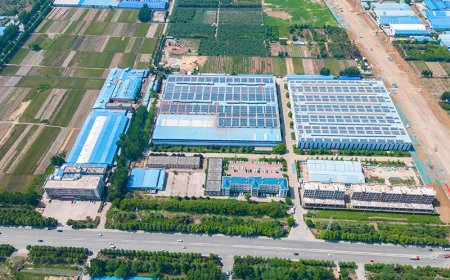 Aerial photograph of factory